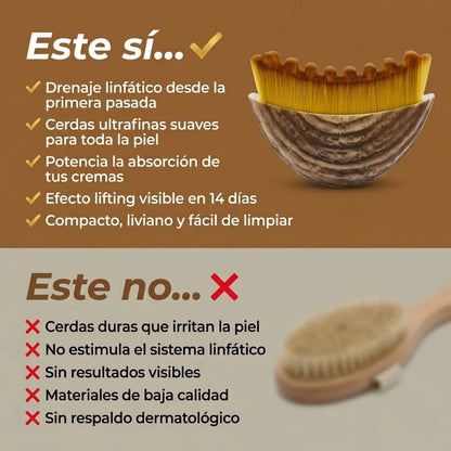 Cepillo para masajes de Drenaje Linfático